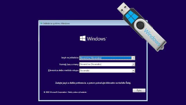 Ako vytvoriť inštalačný USB kľúč