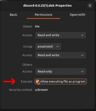 Execute file as program