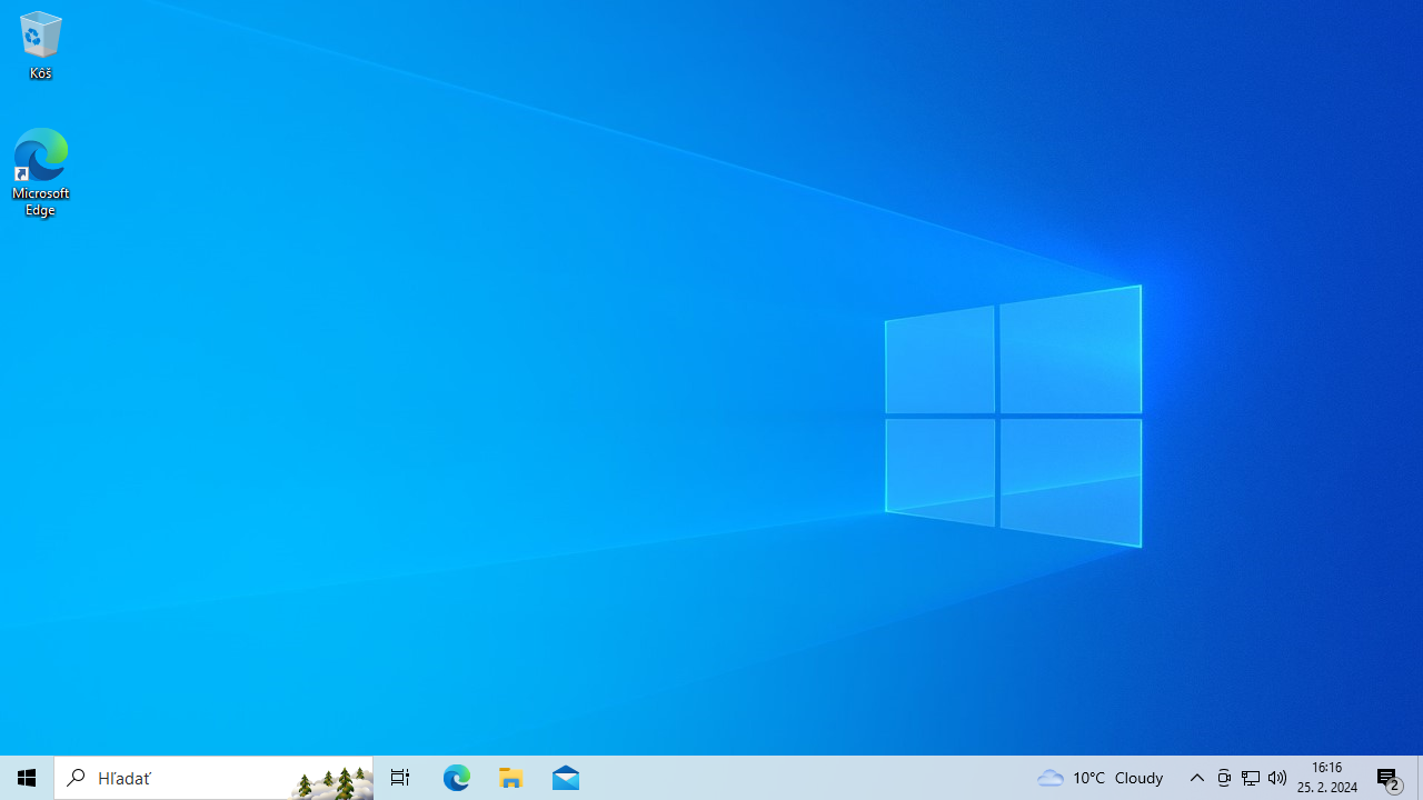 Pracovná plocha OS Windows 10